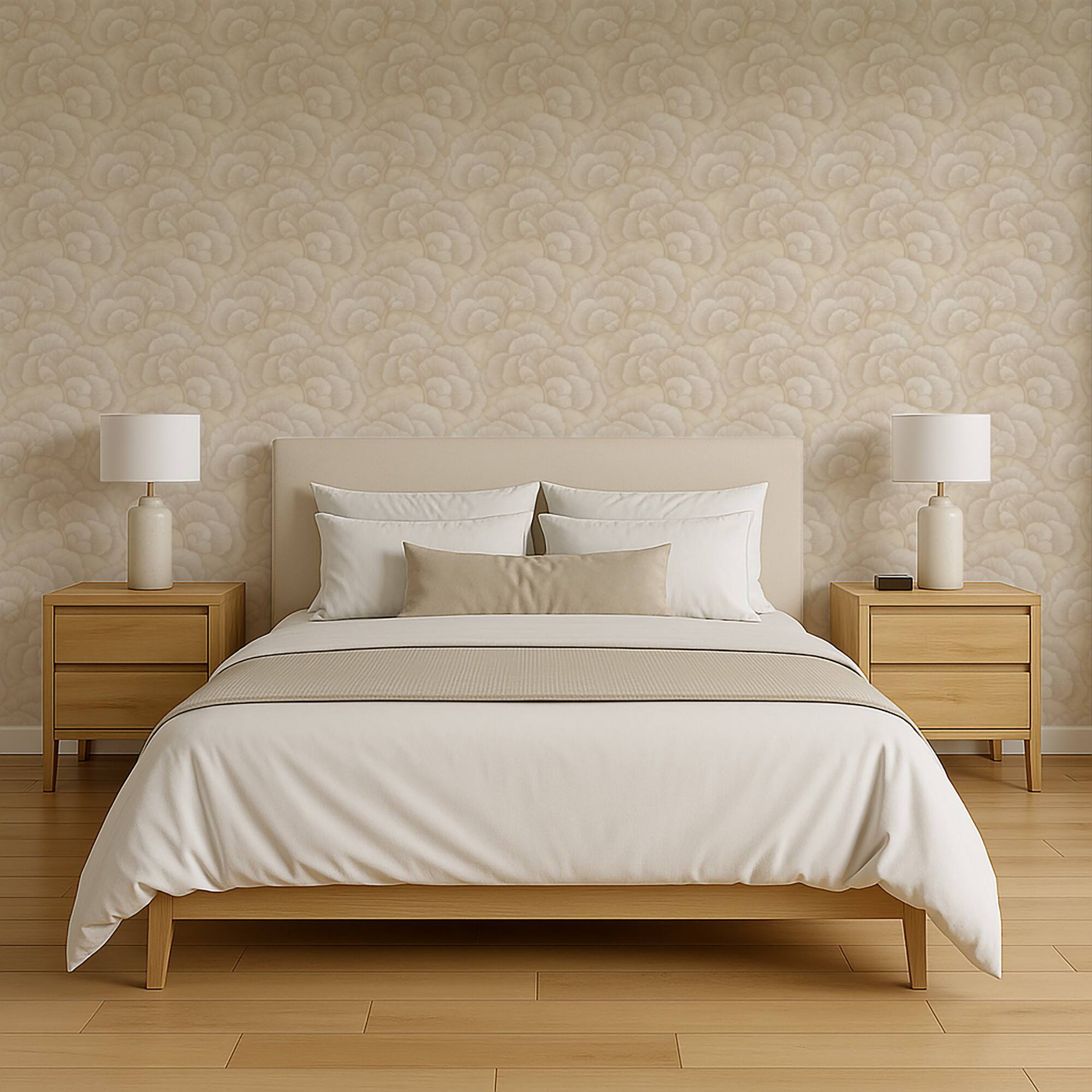 Designs Direct Embroidered Ginkgo Wallpaper